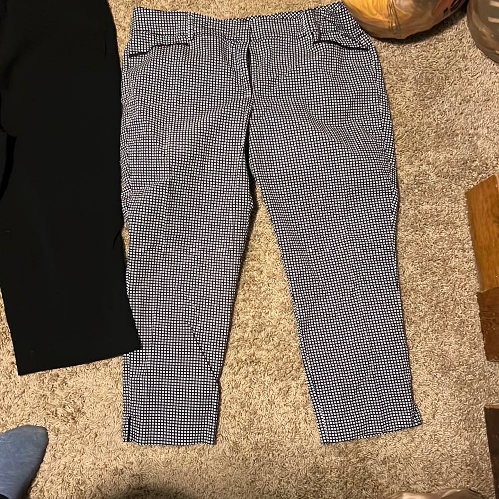 Pattern Capri dress pants